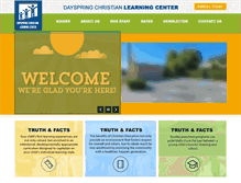 Tablet Screenshot of dayspringlearning.com